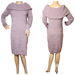 NWT Dusty purple soft eyelash sweater dress, Say What?